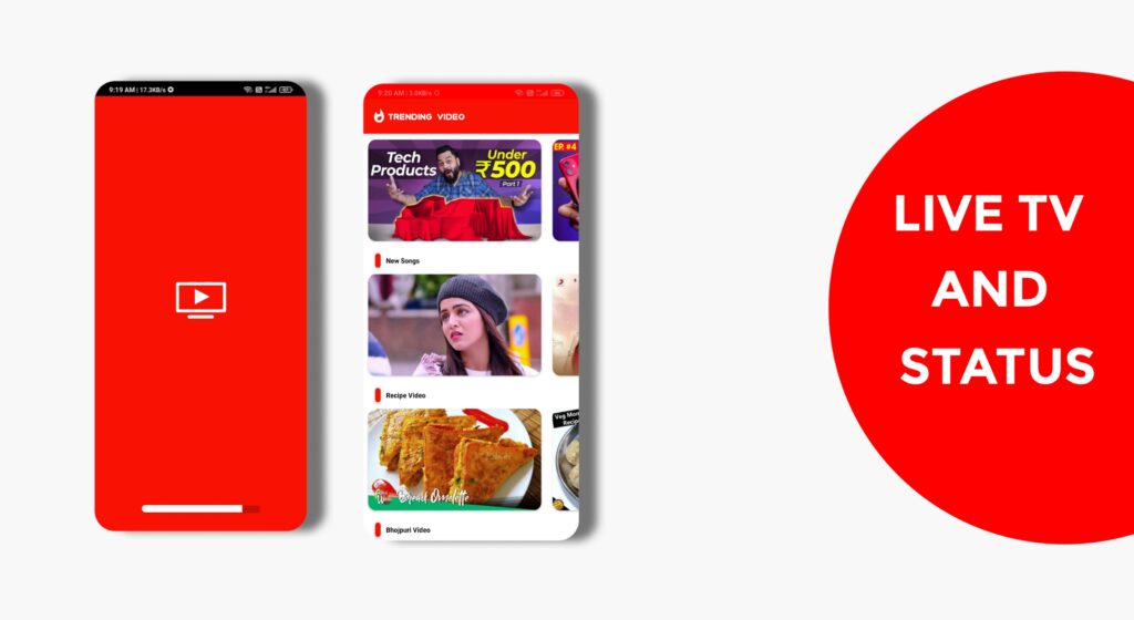 Free Live TV & Video Status App AIA Files for Kodular & Niotron