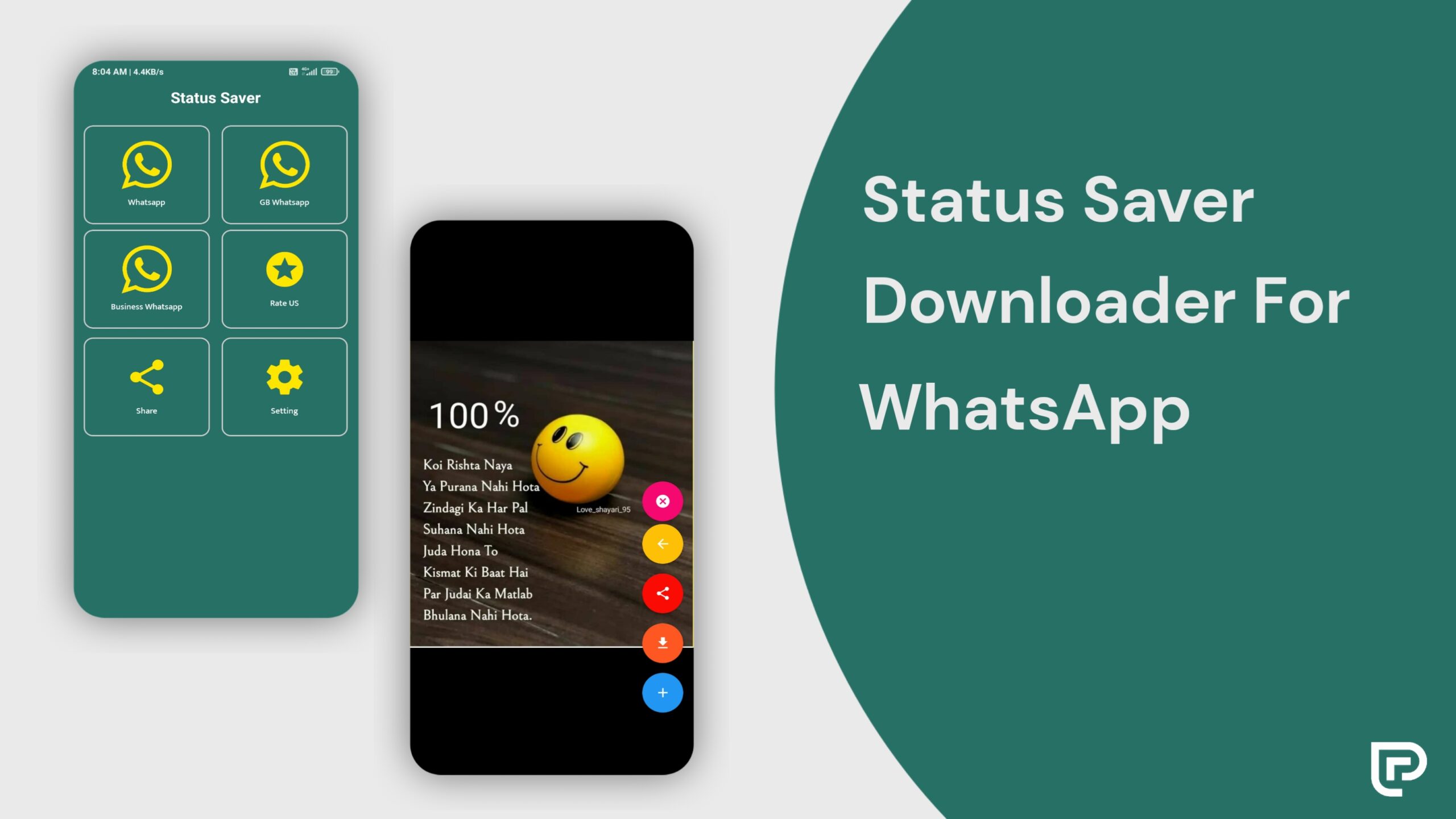 Download the WhatsApp Status Saver App AIA File for Kodular & Niotron. Features include animated UI, splash screen, multi-WhatsApp support